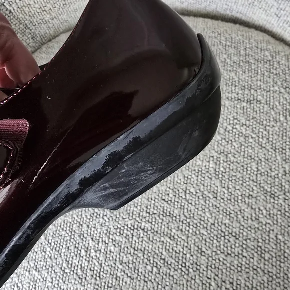 Dansko Opal Patent Mary Jane Flats in Black Cherry 38 7.5 8 - Picture 4 of 7